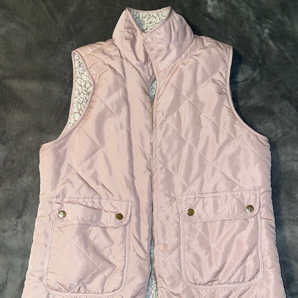 Cozy light pink vest